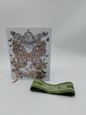 CHRISTIAN DIOR Around the World Notebook Set w Logo Elastic Band New NIP NWT